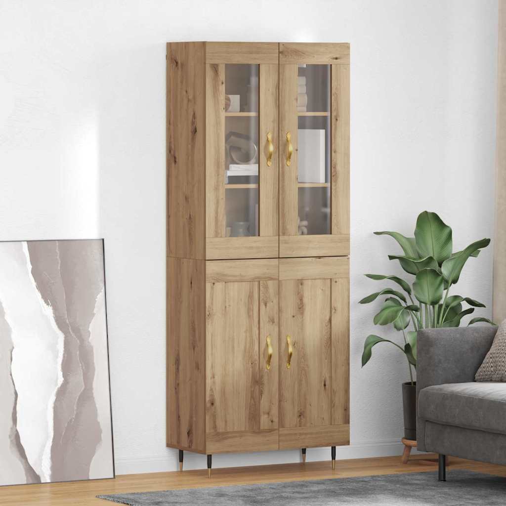 Highboard 2 stk. Artisan Egetræ 69,5 x 34 x 180 cm