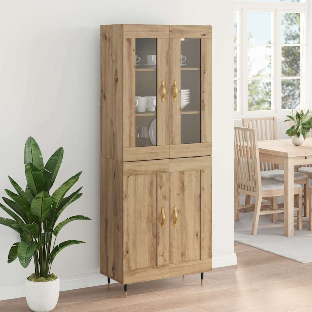 Highboard 2 stk. Artisan Egetræ 69,5 x 34 x 180 cm