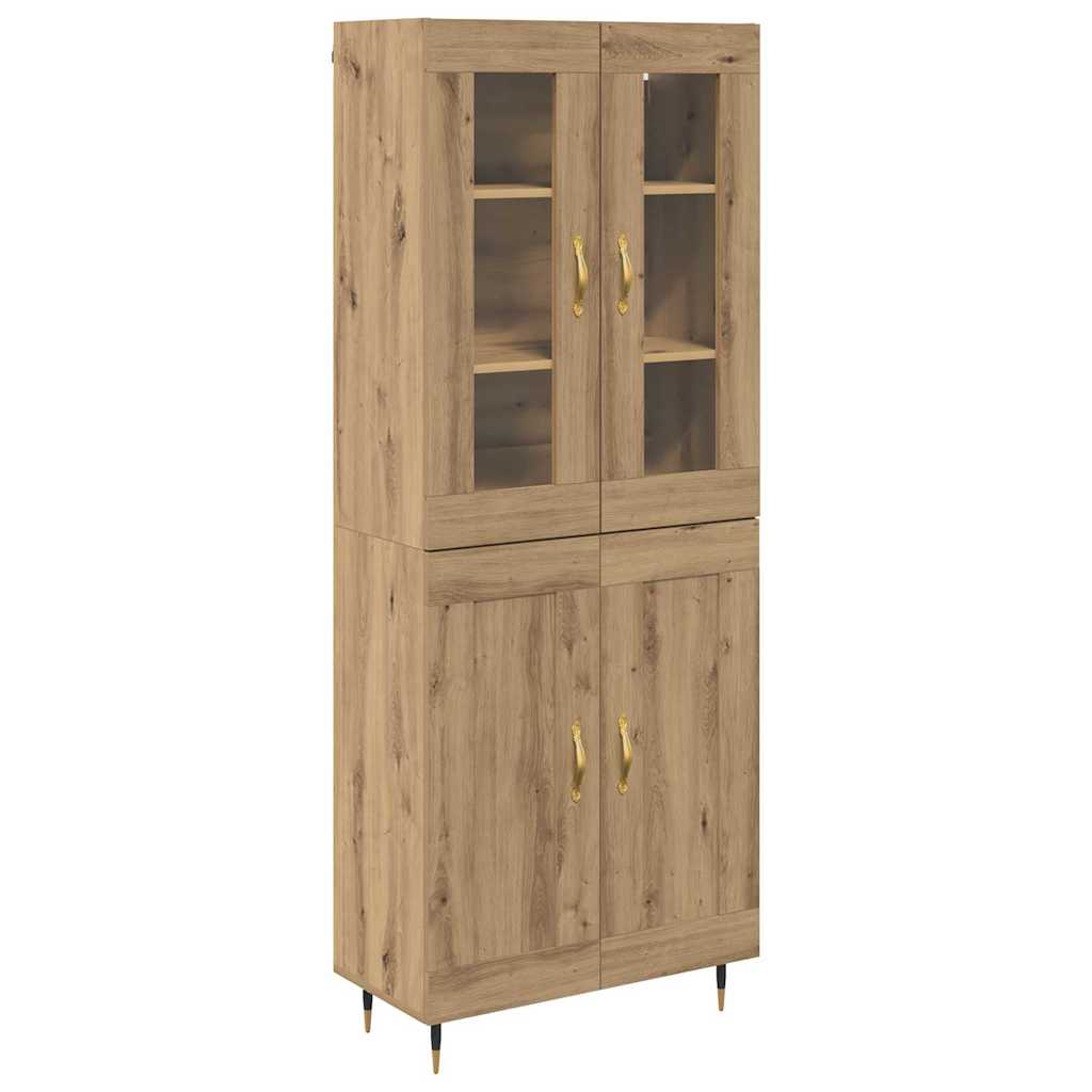 Highboard 2 stk. Artisan Egetræ 69,5 x 34 x 180 cm