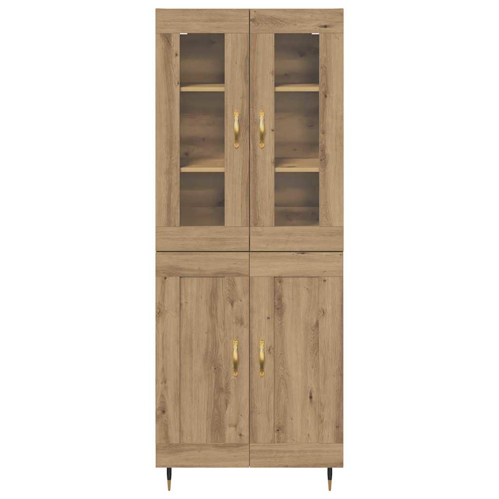 Highboard 2 stk. Artisan Egetræ 69,5 x 34 x 180 cm