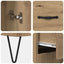 Highboard Artisan Egetræ 69,5 x 34 x 180 cm Konstrueret træ