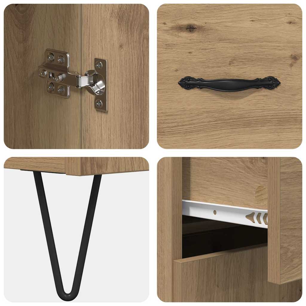 Highboard 2 stk. Artisan Egetræ 69,5 x 34 x 180 cm