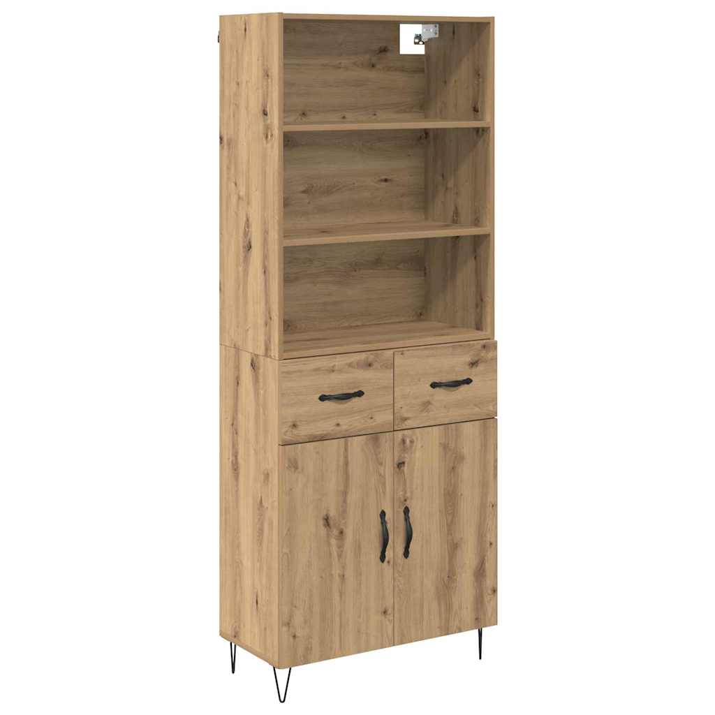 Highboard 2 stk. Artisan Egetræ 69,5 x 34 x 180 cm