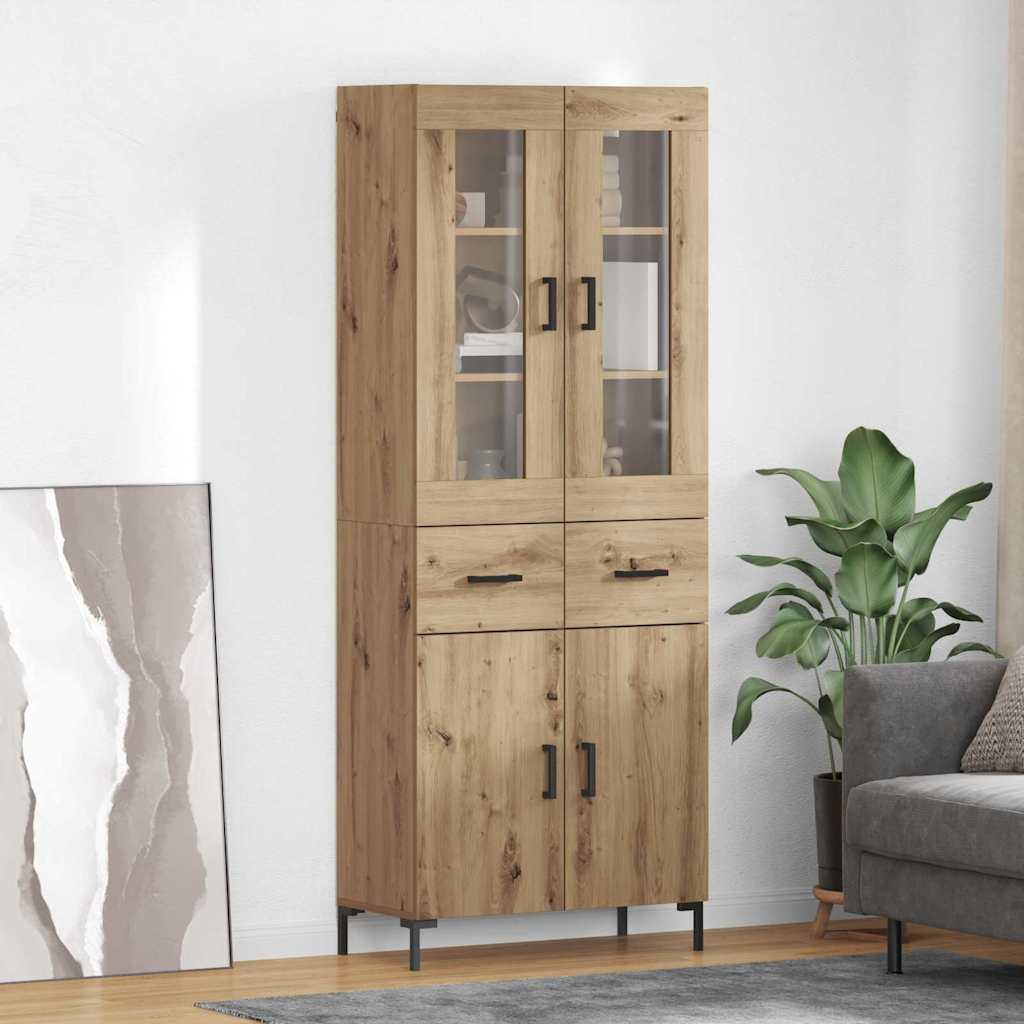 Highboard 2 stk. Artisan Egetræ 69,5 x 34 x 180 cm