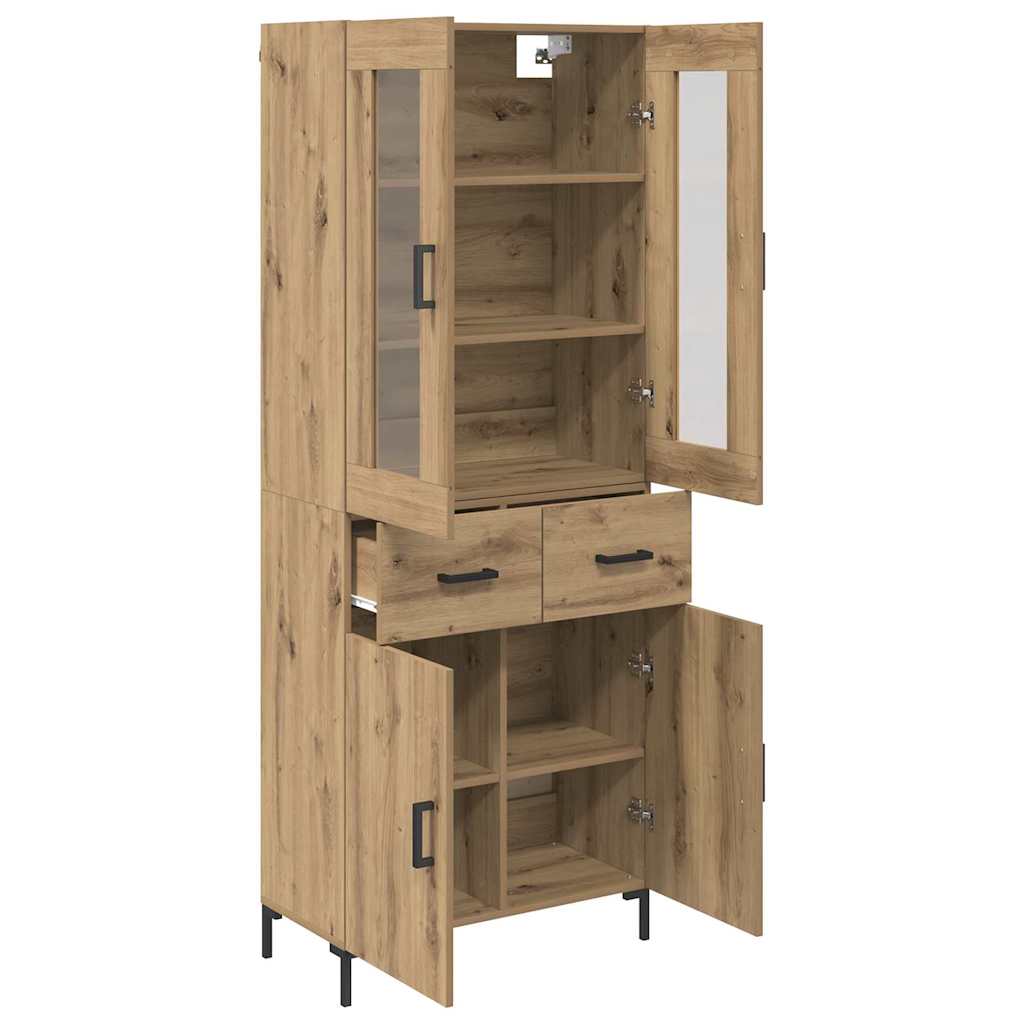 Highboard 2 stk. Artisan Egetræ 69,5 x 34 x 180 cm