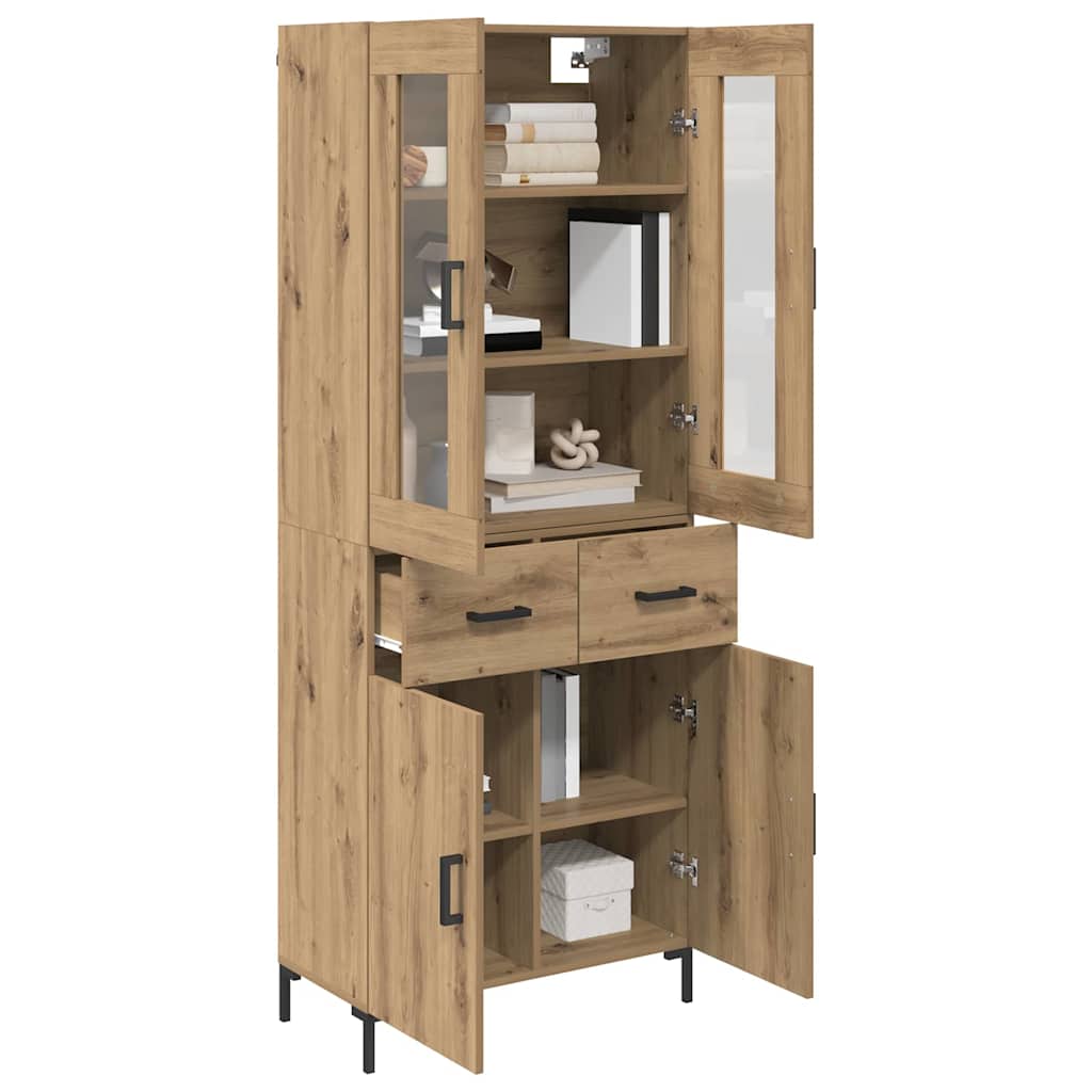 Highboard 2 stk. Artisan Egetræ 69,5 x 34 x 180 cm