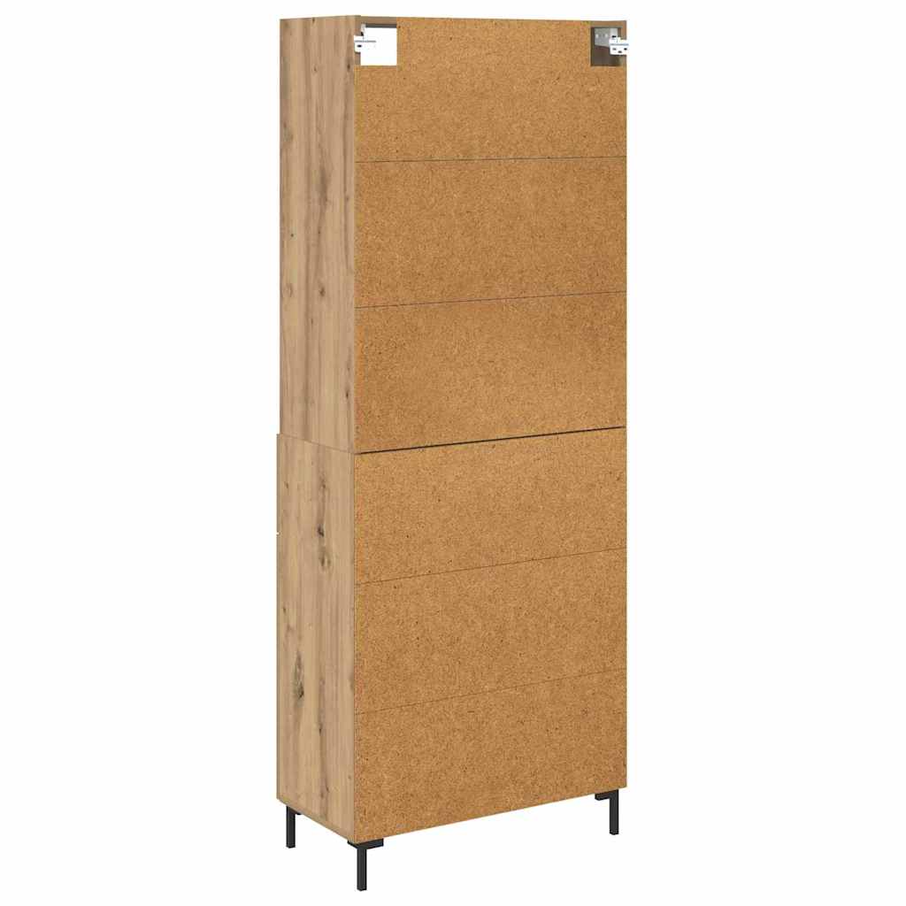 Highboard Artisan Egetræ 69,5 x 34 x 180 cm Konstrueret træ
