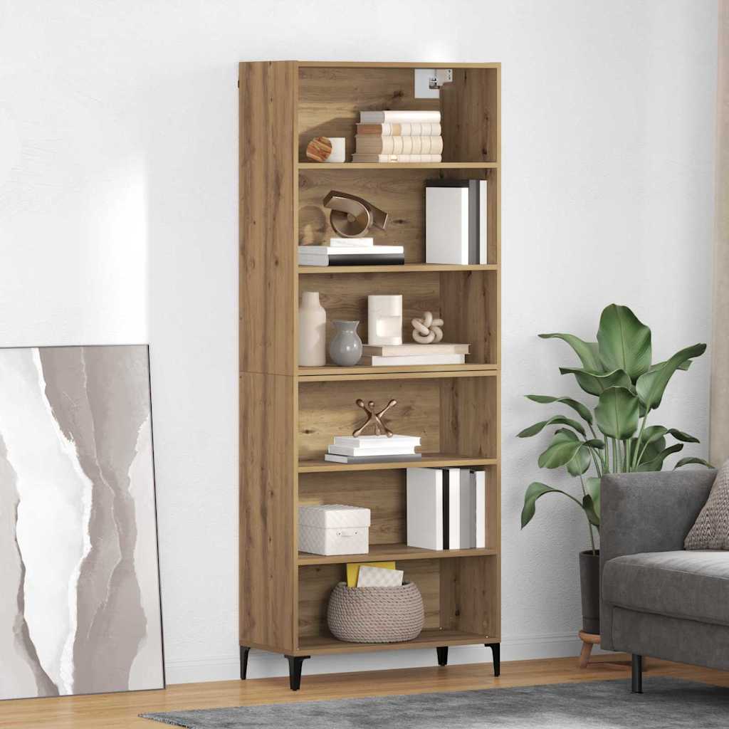 Highboard Artisan Egetræ 69,5 x 34 x 180 cm Konstrueret træ