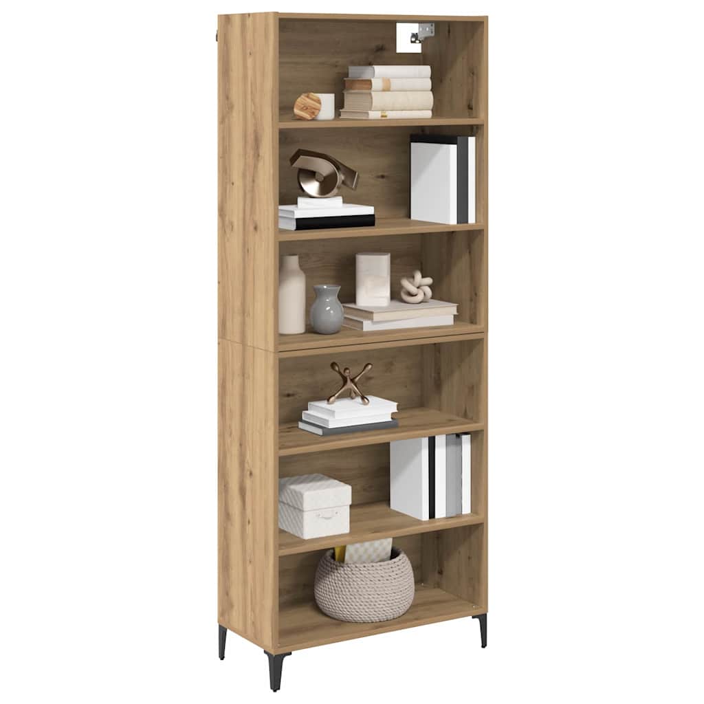 Highboard Artisan Egetræ 69,5 x 34 x 180 cm Konstrueret træ