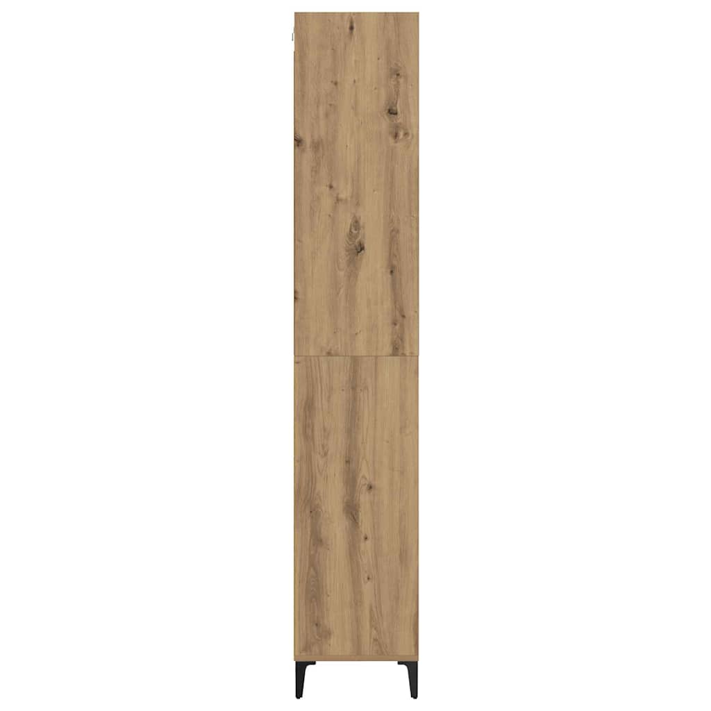 Highboard Artisan Egetræ 69,5 x 34 x 180 cm Konstrueret træ