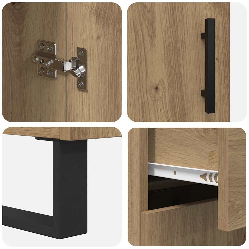 Highboard 2 stk. Artisan Egetræ 69,5 x 34 x 180 cm
