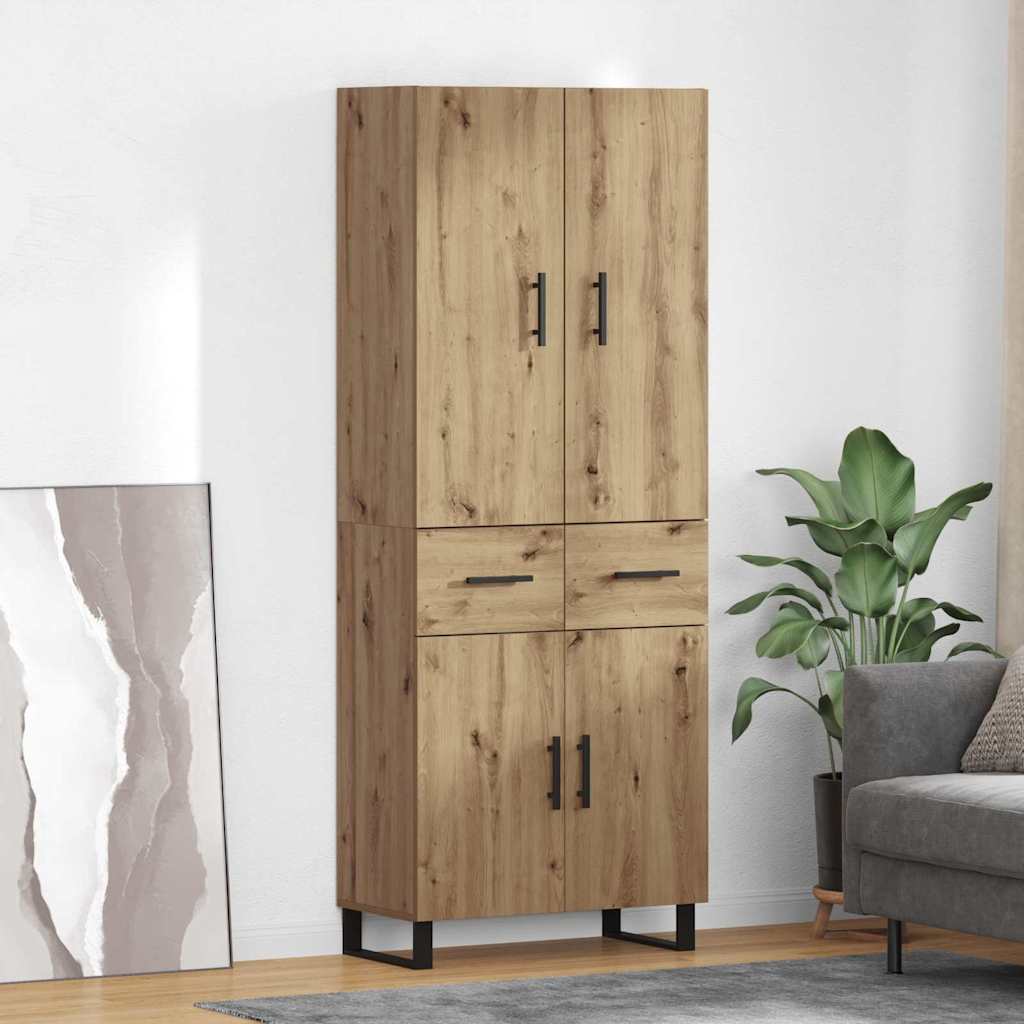 Highboard 2 stk. Artisan Egetræ 69,5 x 34 x 180 cm