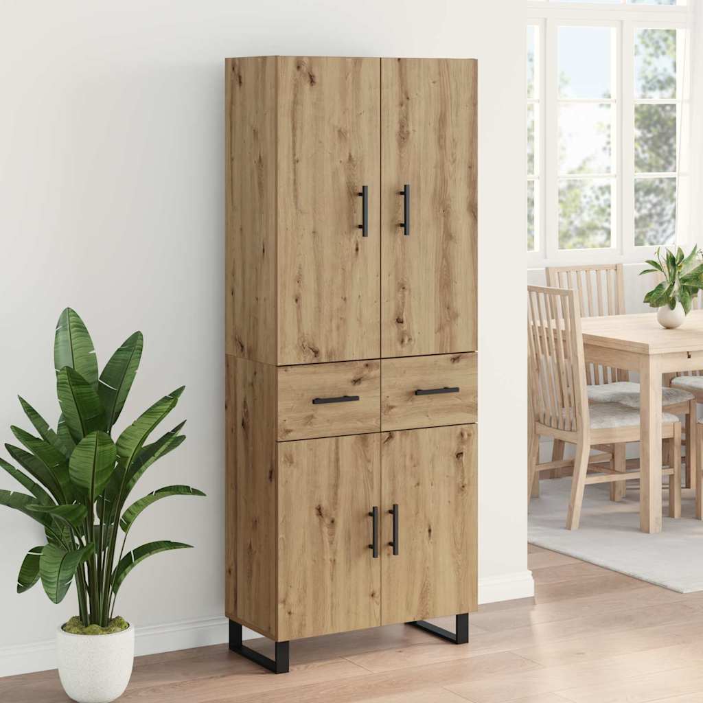 Highboard 2 stk. Artisan Egetræ 69,5 x 34 x 180 cm
