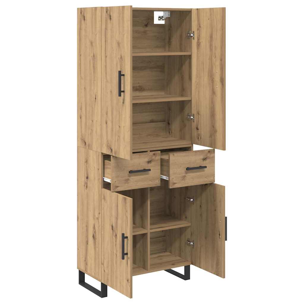 Highboard 2 stk. Artisan Egetræ 69,5 x 34 x 180 cm
