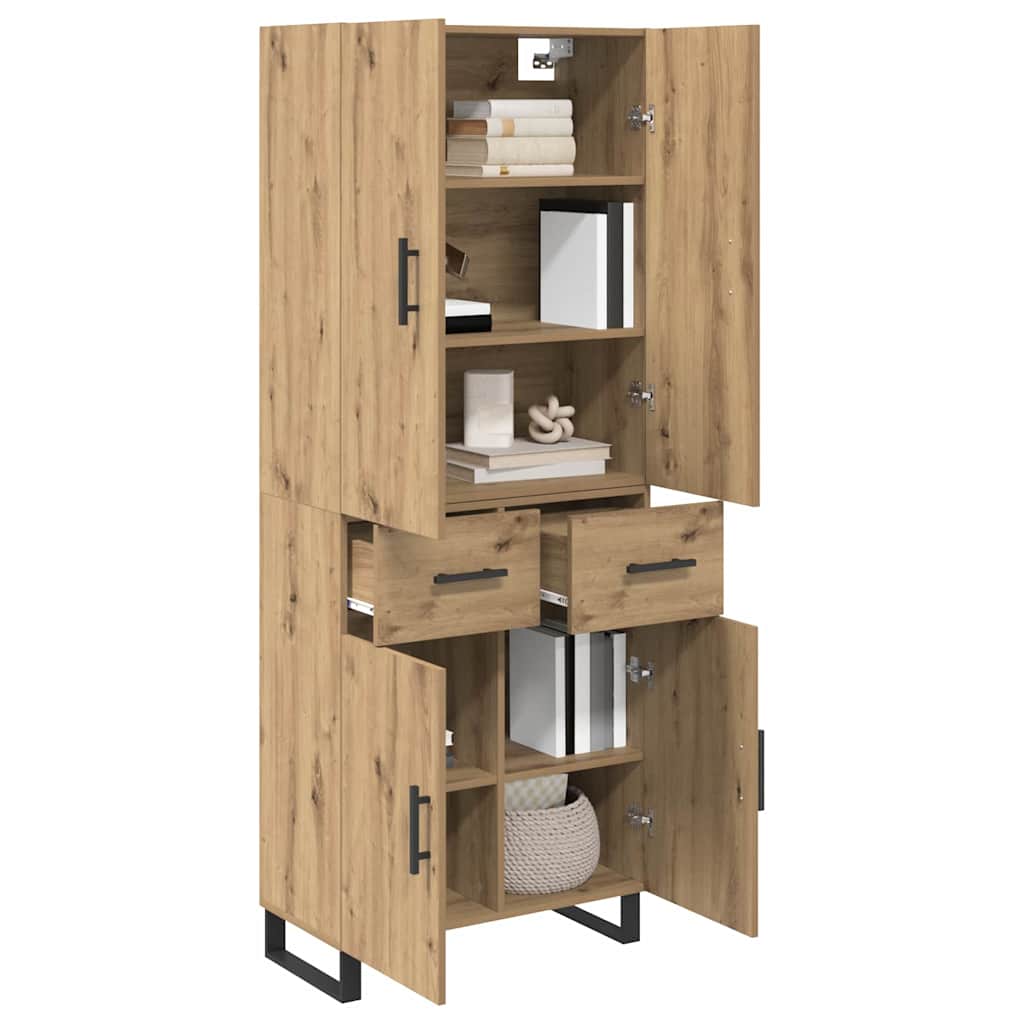 Highboard 2 stk. Artisan Egetræ 69,5 x 34 x 180 cm