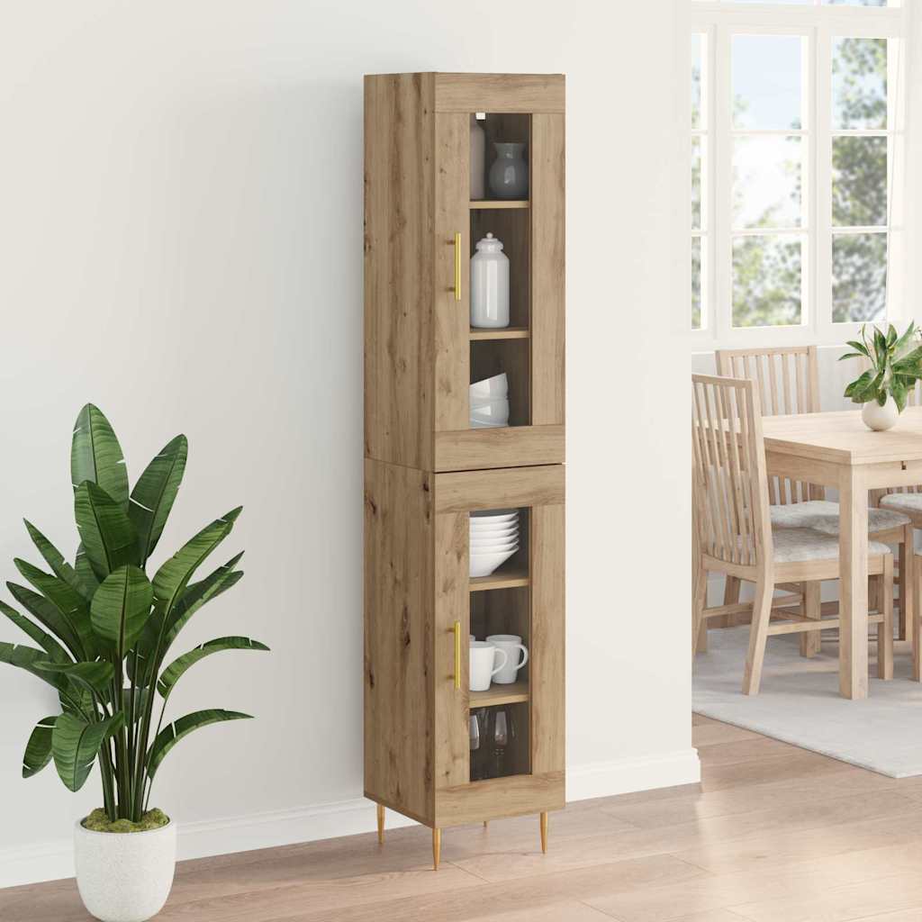 Highboard 2 stk. Artisan Egetræ 34,5 x 34 x 180 cm