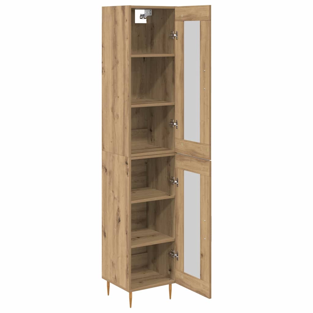 Highboard 2 stk. Artisan Egetræ 34,5 x 34 x 180 cm