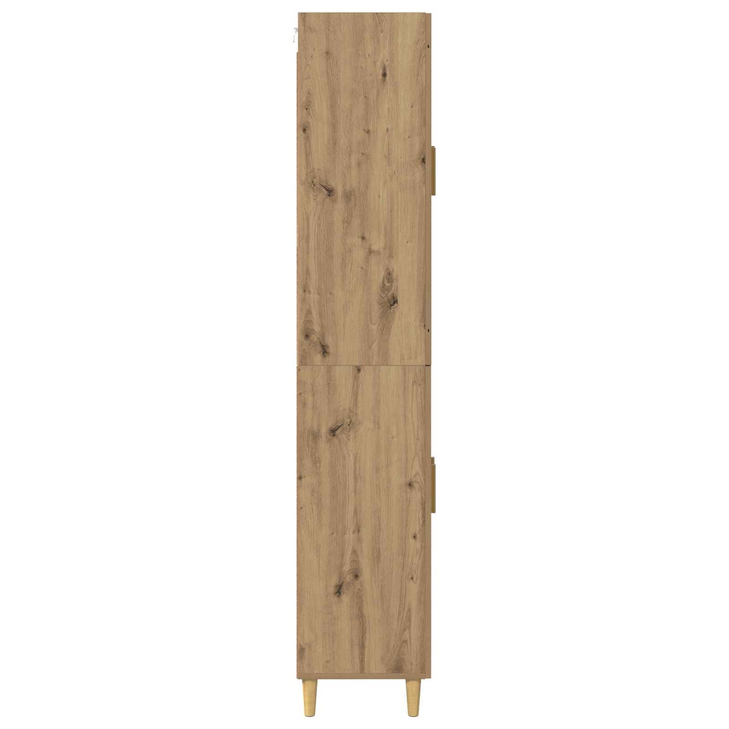 Highboard Artisan Egetræ 69,5 x 34 x 180 cm Ingeniørtræ og glas