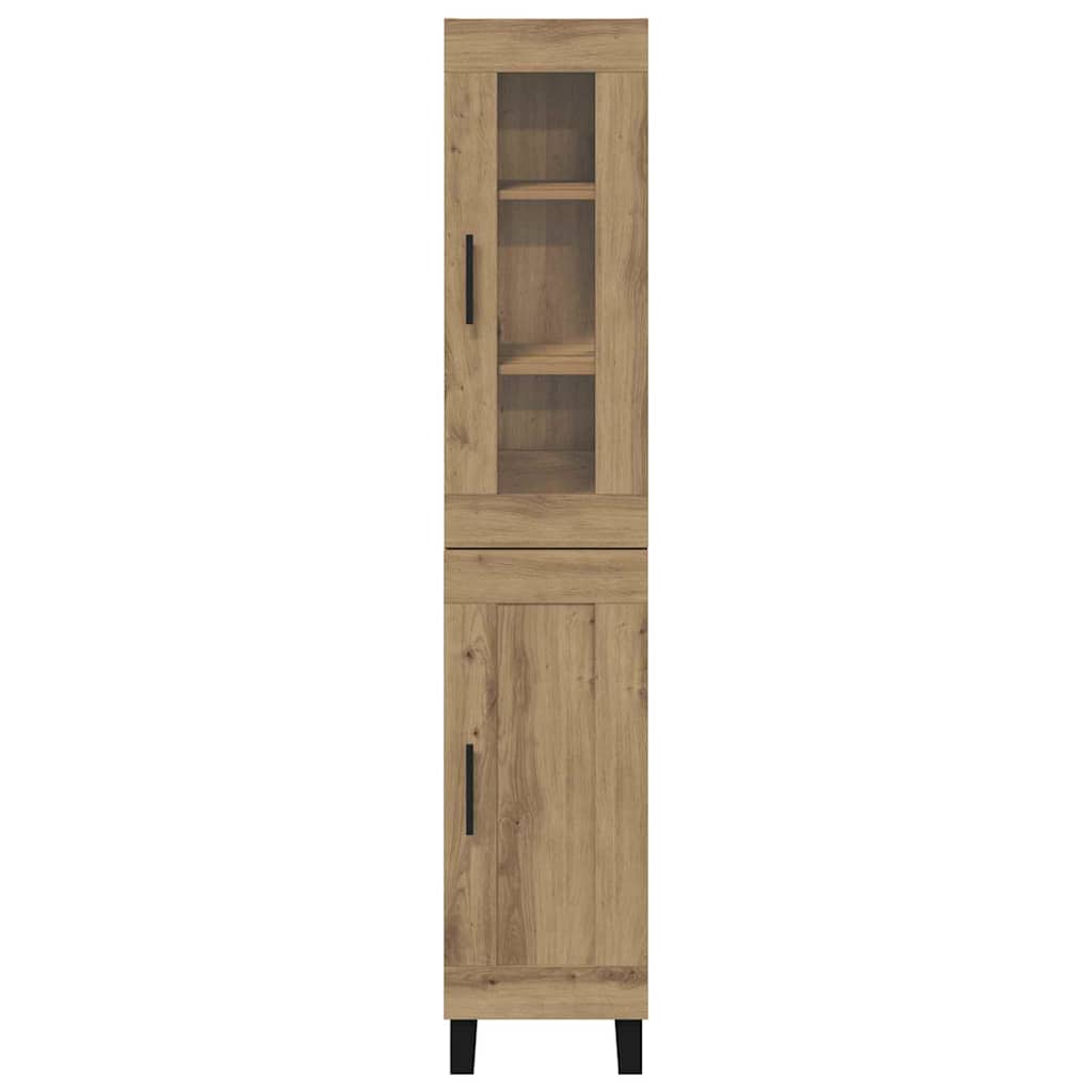 Highboard Artisan Egetræ 34,5 x 34 x 180 cm Konstrueret træ