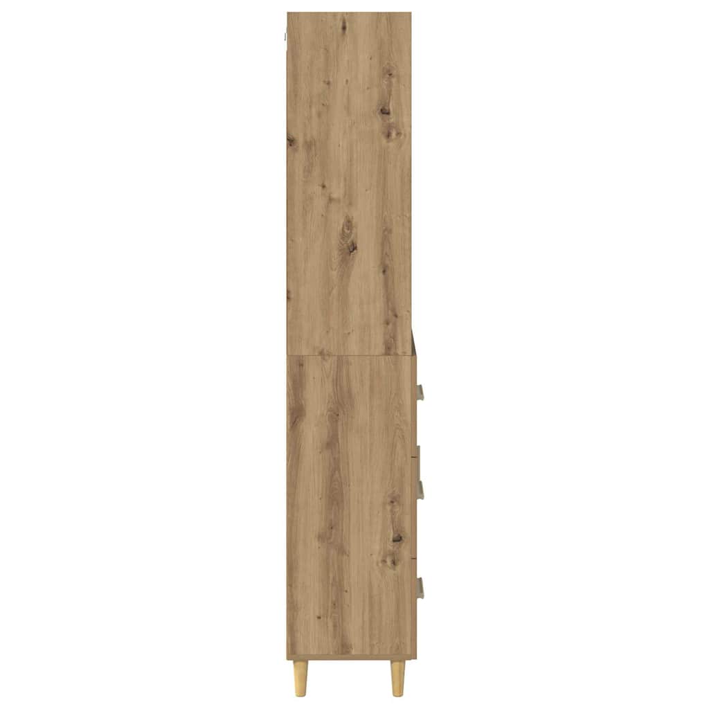 Highboard Artisan Egetræ 69,5 x 34 x 180 cm Konstrueret træ