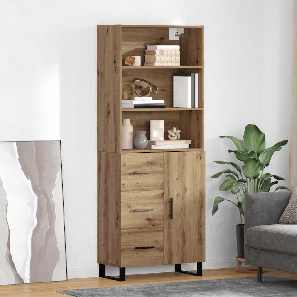 Highboard 2 stk. Artisan Egetræ 69,5 x 34 x 180 cm