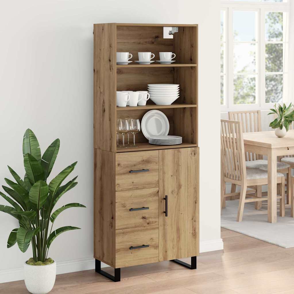 Highboard 2 stk. Artisan Egetræ 69,5 x 34 x 180 cm