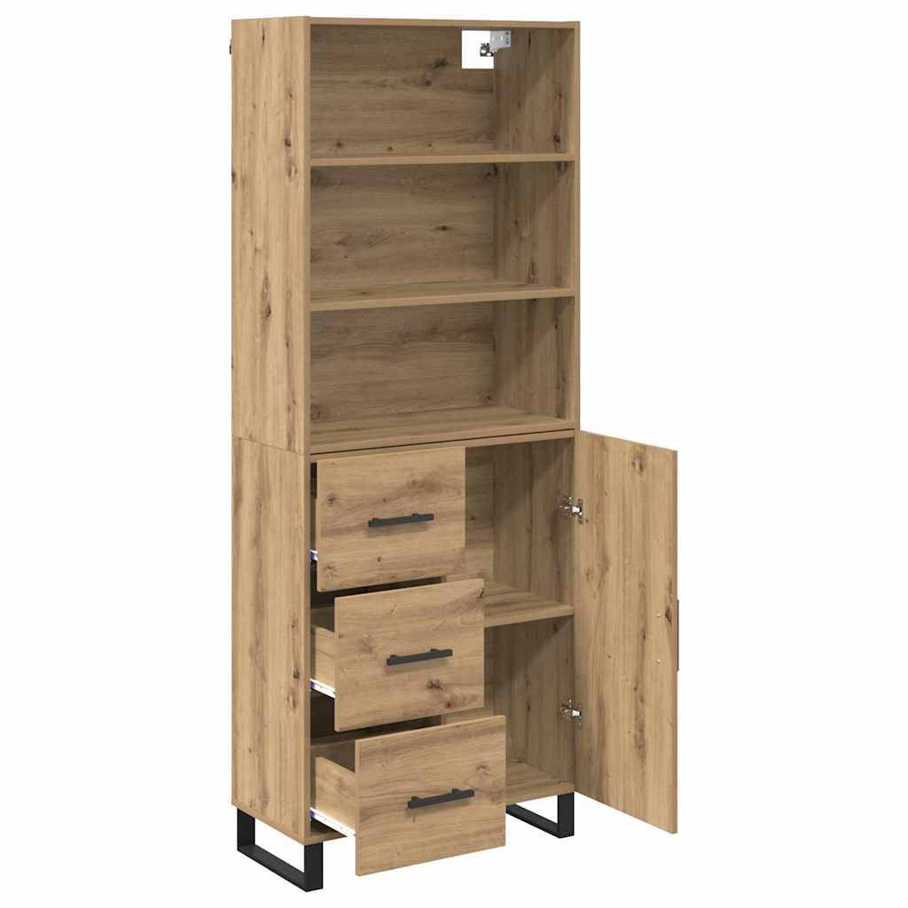 Highboard 2 stk. Artisan Egetræ 69,5 x 34 x 180 cm