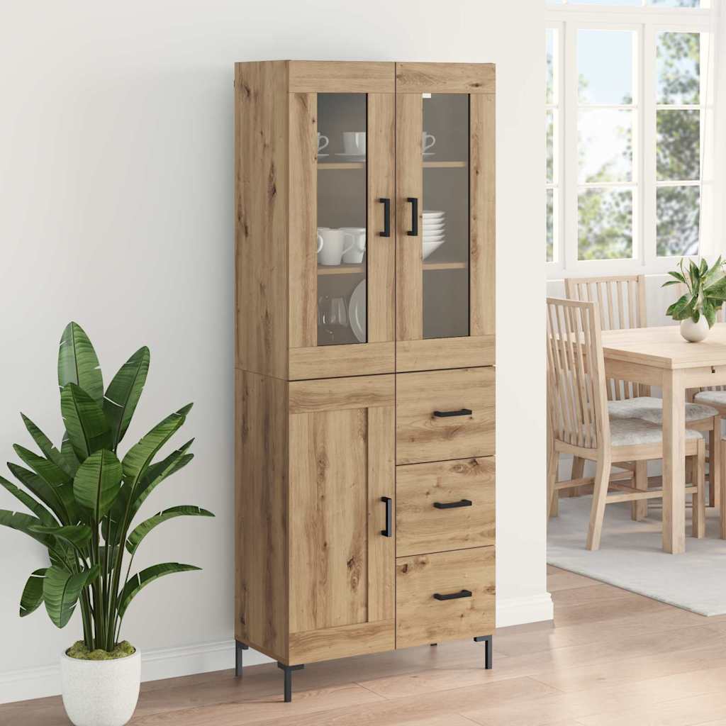 Highboard 2 stk. Artisan Egetræ 69,5 x 34 x 180 cm