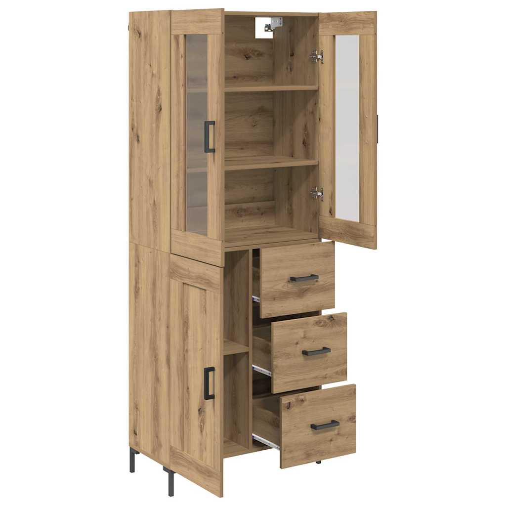 Highboard 2 stk. Artisan Egetræ 69,5 x 34 x 180 cm