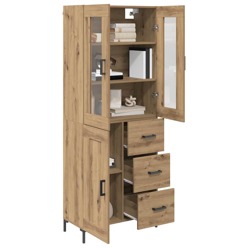 Highboard 2 stk. Artisan Egetræ 69,5 x 34 x 180 cm