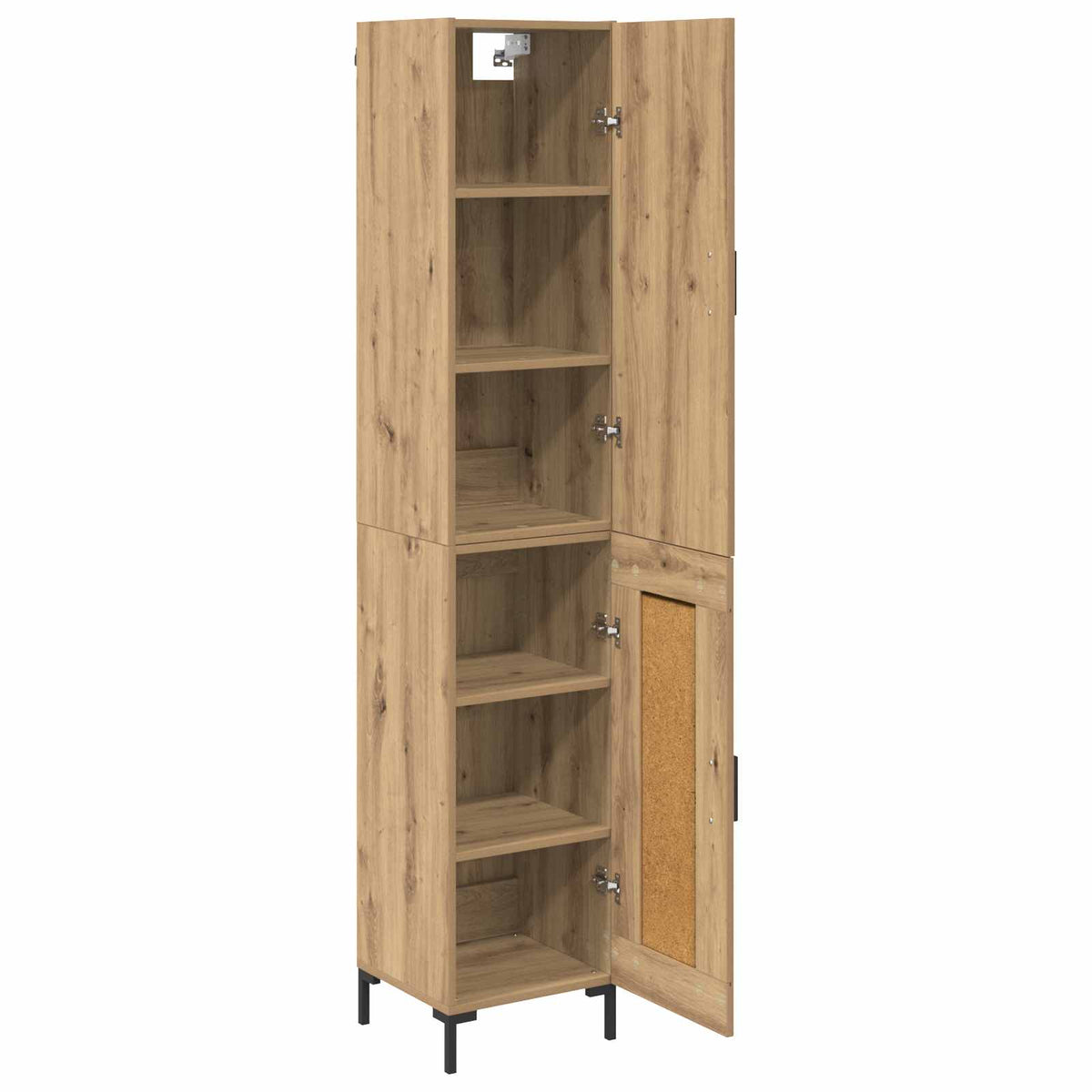 Highboard Artisan Egetræ 34,5 x 34 x 180 cm Konstrueret træ