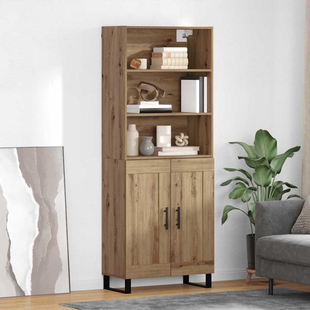 Highboard 2 stk. Artisan Egetræ 69,5 x 34 x 180 cm