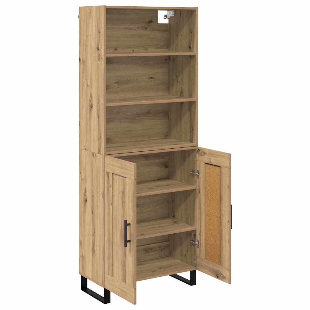 Highboard 2 stk. Artisan Egetræ 69,5 x 34 x 180 cm