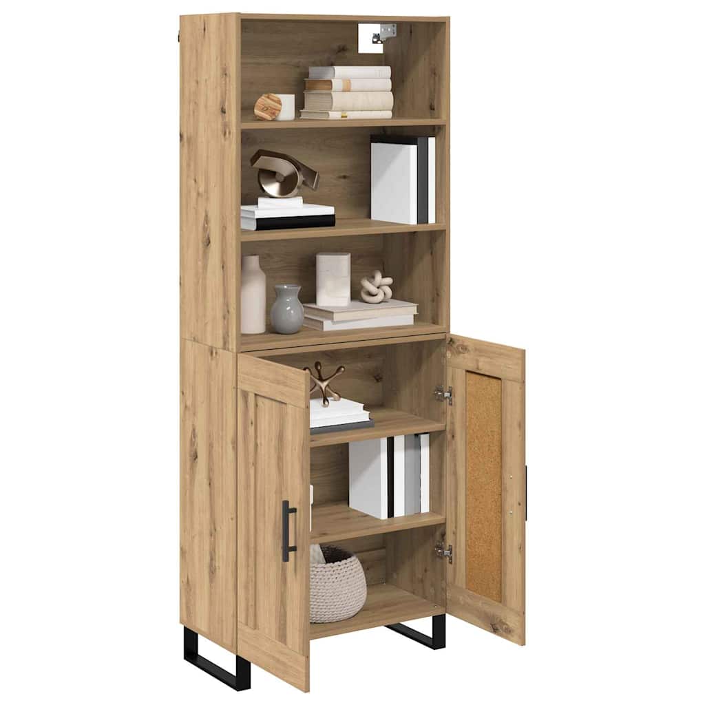 Highboard 2 stk. Artisan Egetræ 69,5 x 34 x 180 cm