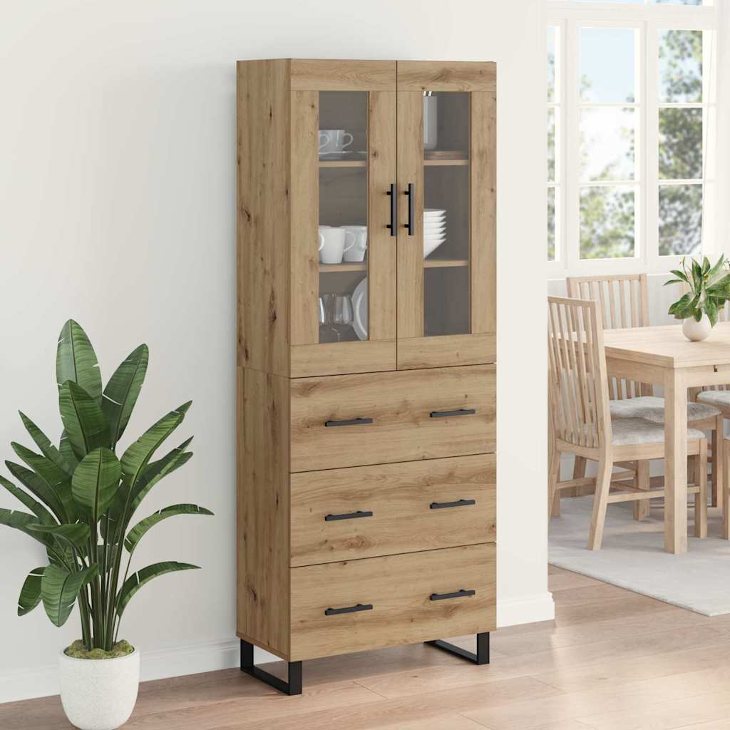 Highboard 2 stk. Artisan Egetræ 69,5 x 34 x 180 cm