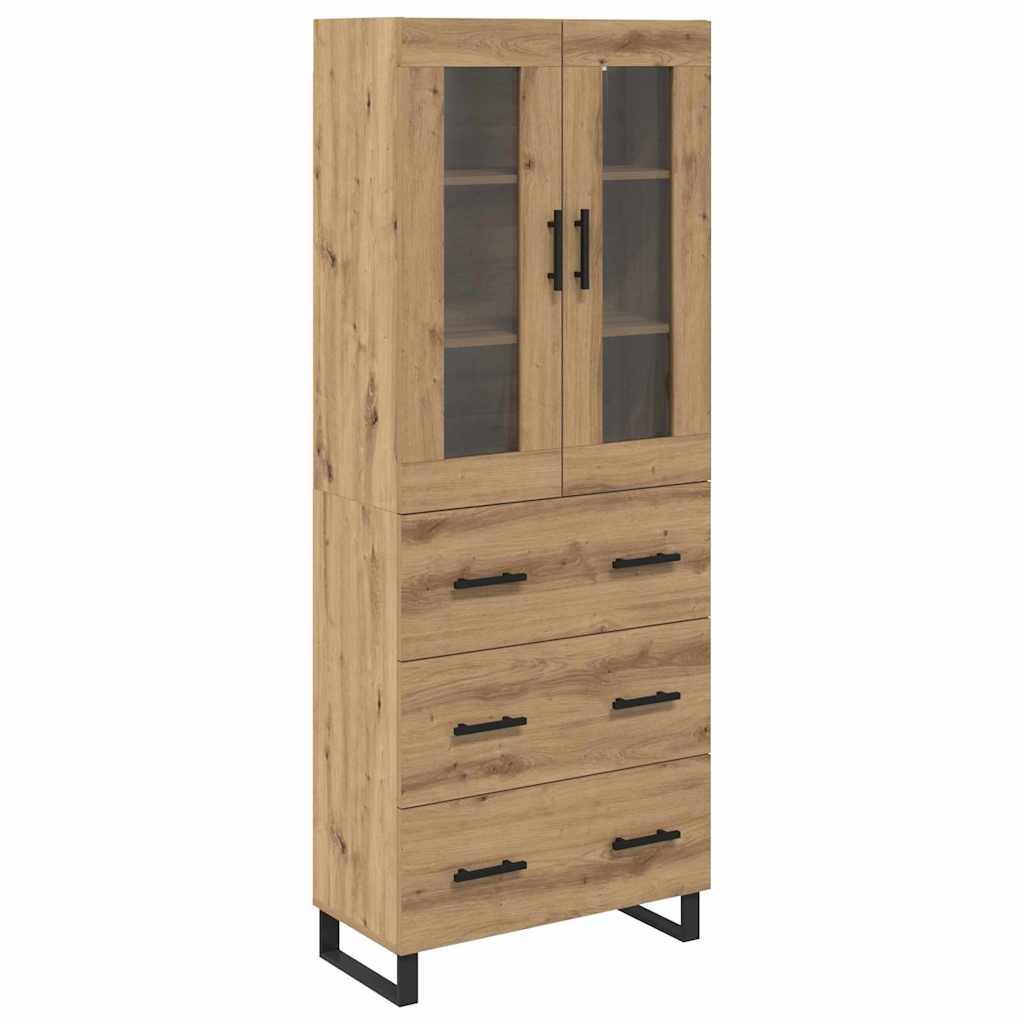 Highboard 2 stk. Artisan Egetræ 69,5 x 34 x 180 cm