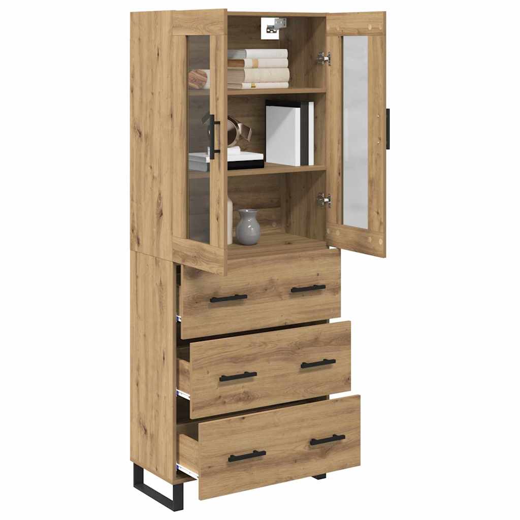 Highboard 2 stk. Artisan Egetræ 69,5 x 34 x 180 cm