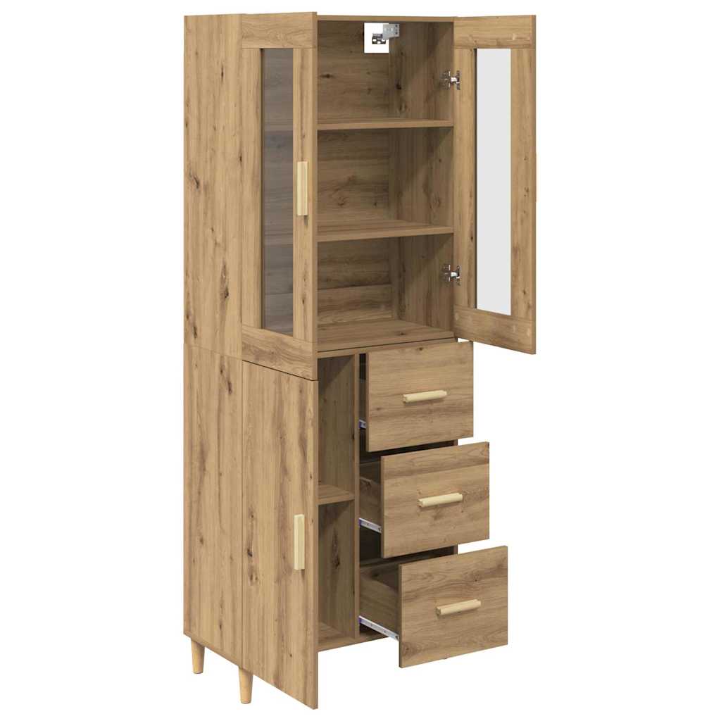 Highboard Artisan Egetræ 34,5 x 34 x 180 cm Konstrueret træ