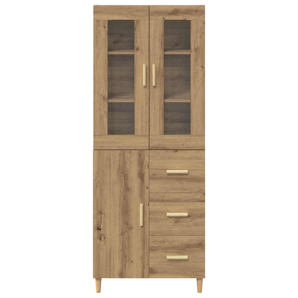 Highboard Artisan Egetræ 34,5 x 34 x 180 cm Konstrueret træ