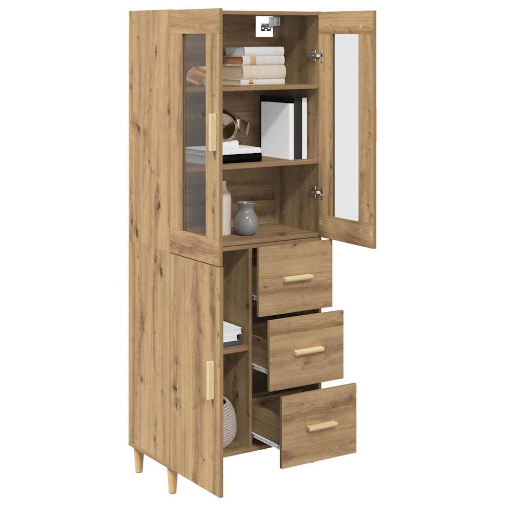 Highboard Artisan Egetræ 34,5 x 34 x 180 cm Konstrueret træ