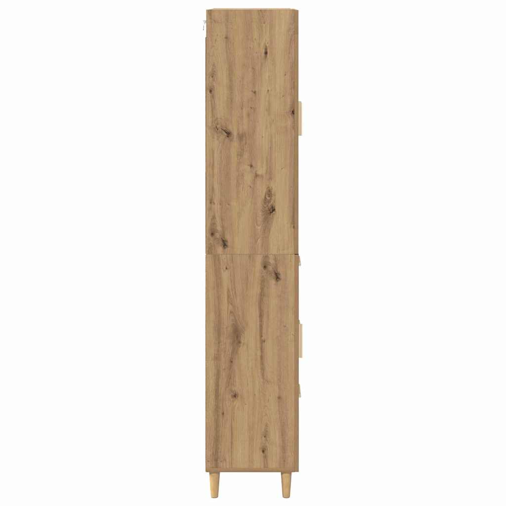 Highboard Artisan Egetræ 34,5 x 34 x 180 cm Konstrueret træ