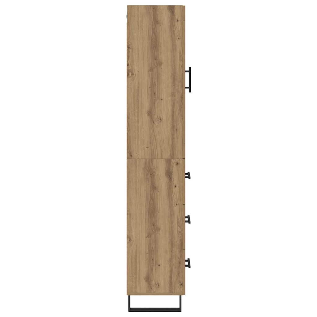 Highboard Artisan Egetræ 34,5 x 34 x 180 cm Konstrueret træ