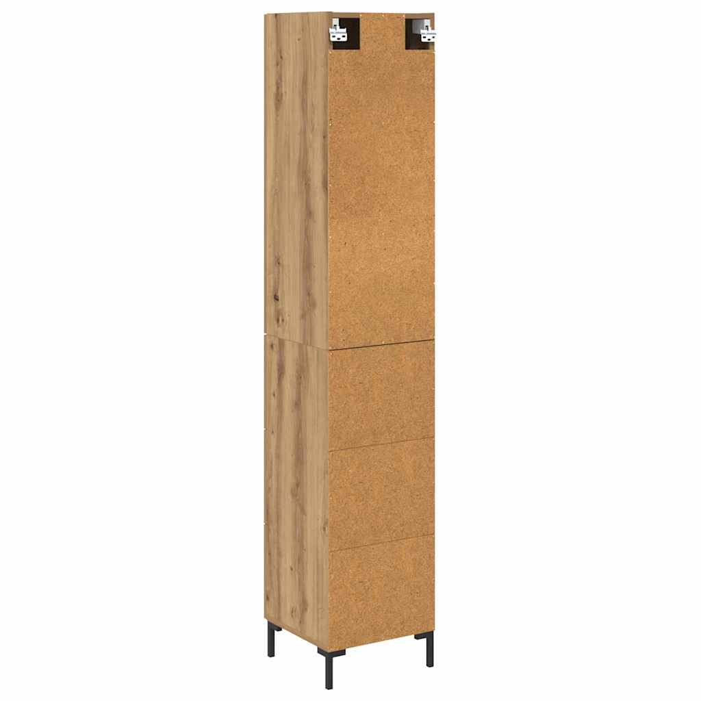 Highboard Artisan Egetræ 34,5 x 34 x 180 cm Konstrueret træ