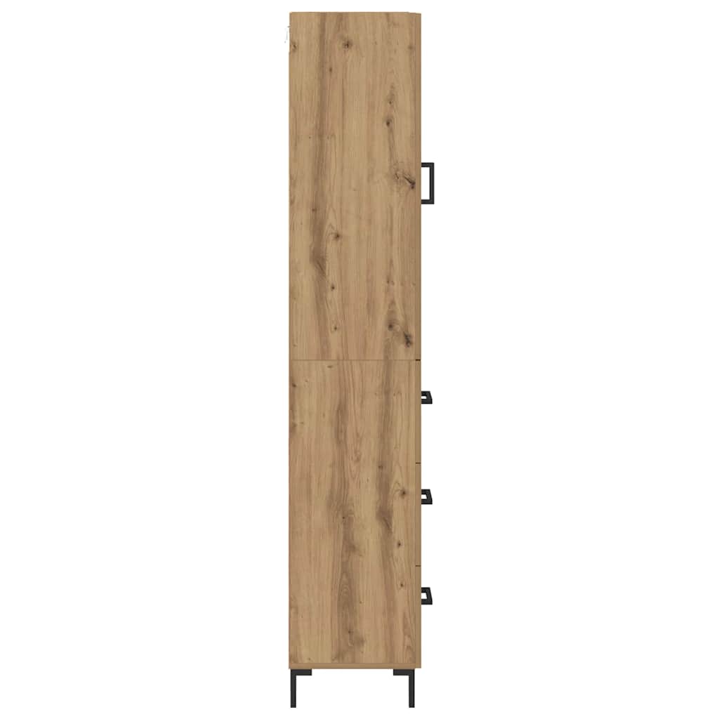 Highboard Artisan Egetræ 34,5 x 34 x 180 cm Konstrueret træ