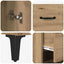 Highboard Artisan Egetræ 69,5 x 34 x 180 cm Konstrueret træ