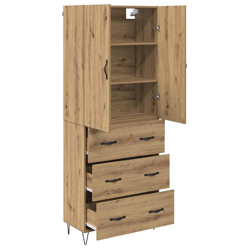 Highboard 2 stk. Artisan Egetræ 69,5 x 34 x 180 cm