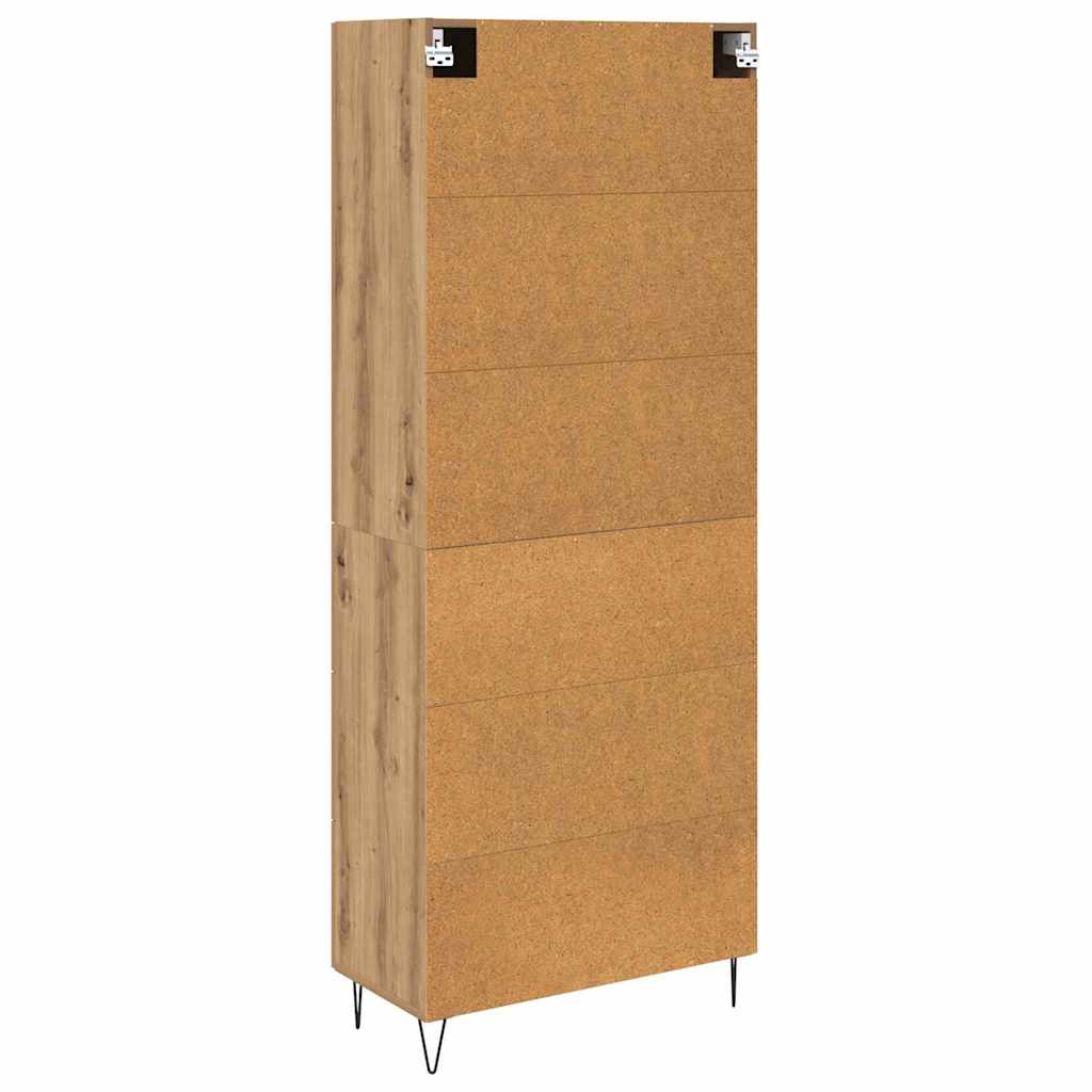 Highboard 2 stk. Artisan Egetræ 69,5 x 34 x 180 cm