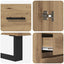 Highboard 2 stk. Artisan Egetræ 69,5 x 34 x 180 cm