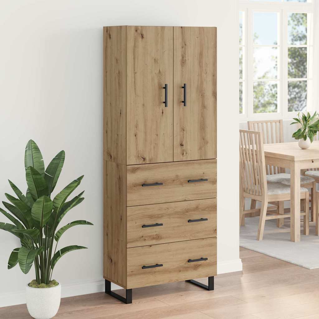 Highboard 2 stk. Artisan Egetræ 69,5 x 34 x 180 cm