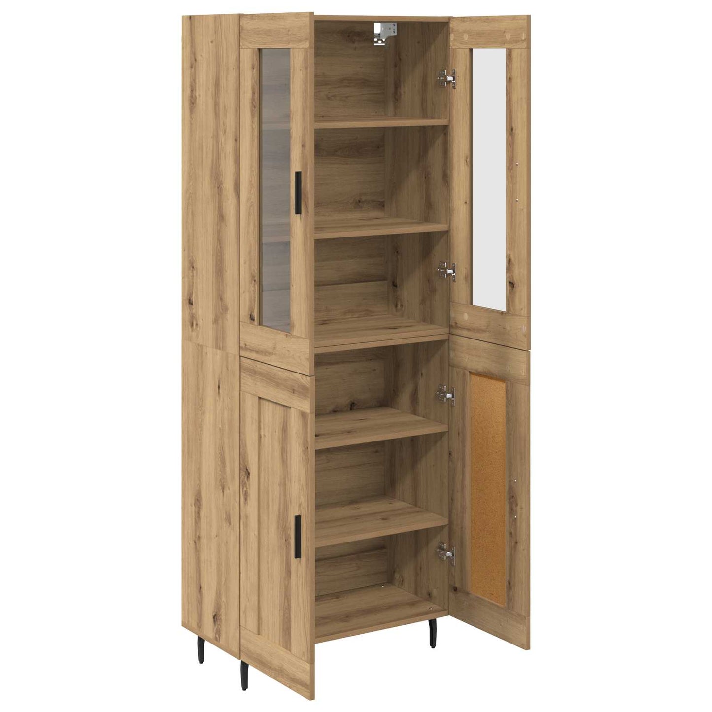 Highboard 2 stk. Artisan Egetræ 69,5 x 34 x 180 cm